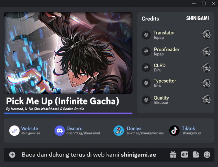 Pick Me Up, Infinite Gacha Chapter 88 halaman 1