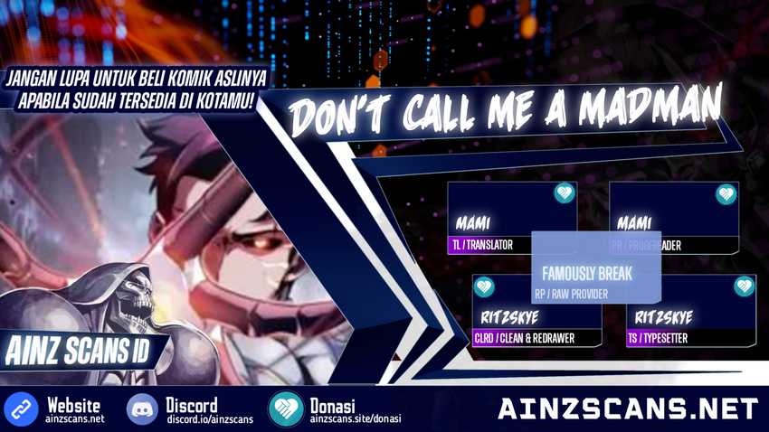Don’t Call me a Madman Chapter 17 halaman 1