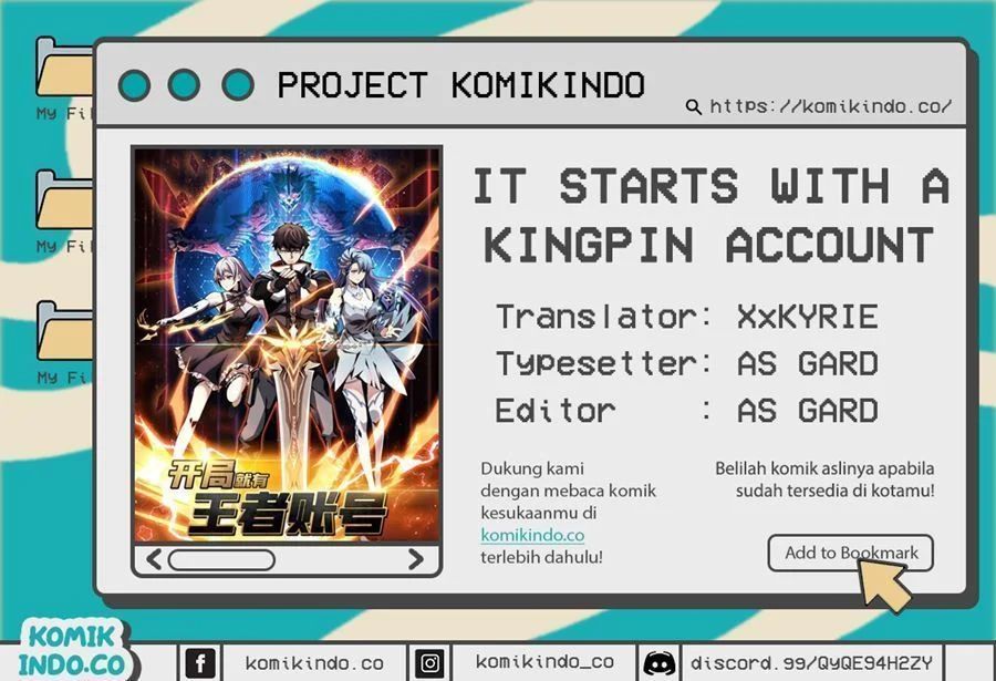 King Account At The Start (It Starts With a Kingpin Account) Chapter 12 halaman 1
