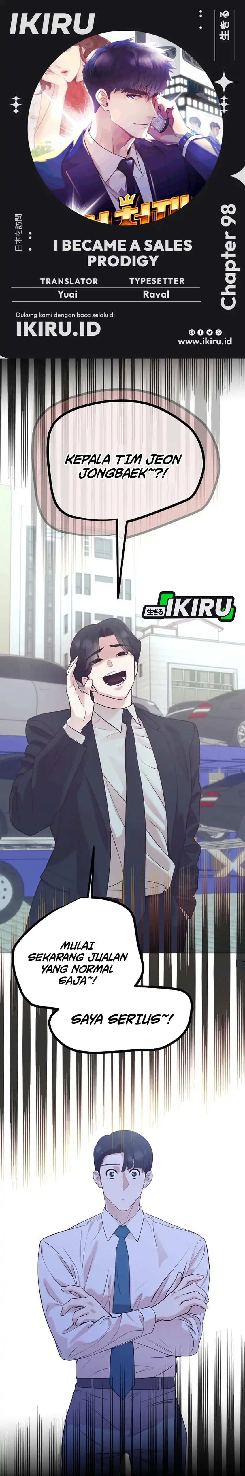 I Became a Sales Prodigy Chapter 98 halaman 1