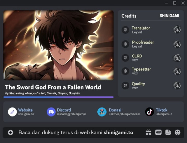 The Sword God From A Fallen World Chapter 6 halaman 1