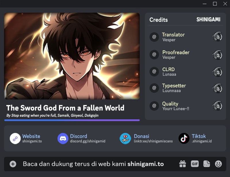 The Sword God From A Fallen World Chapter 21 halaman 1