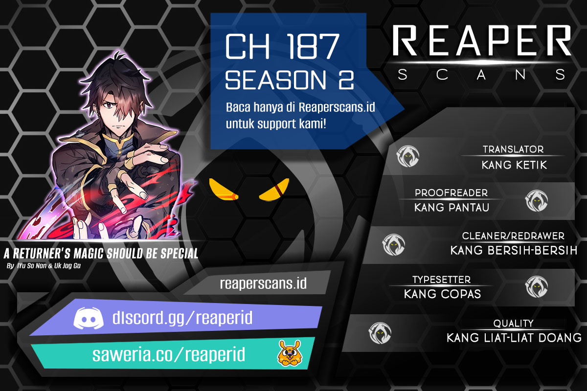 A Returner’s Magic Should Be Special Chapter 187 halaman 1