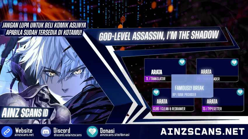 God-Level Assassin, I'm the Shadow Chapter 15 halaman 1