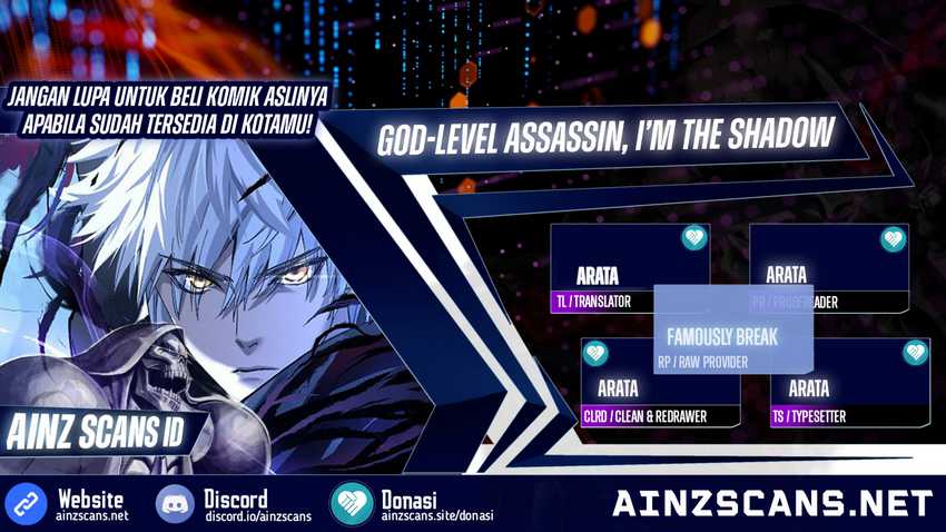 God-Level Assassin, I'm the Shadow Chapter 38 halaman 1