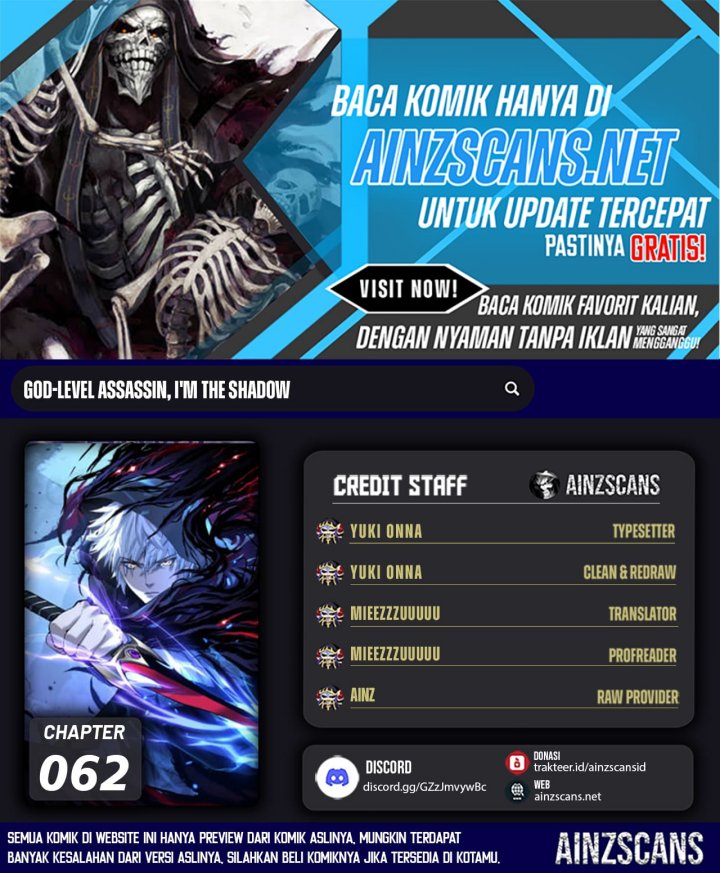 God-Level Assassin, I'm the Shadow Chapter 62 halaman 1