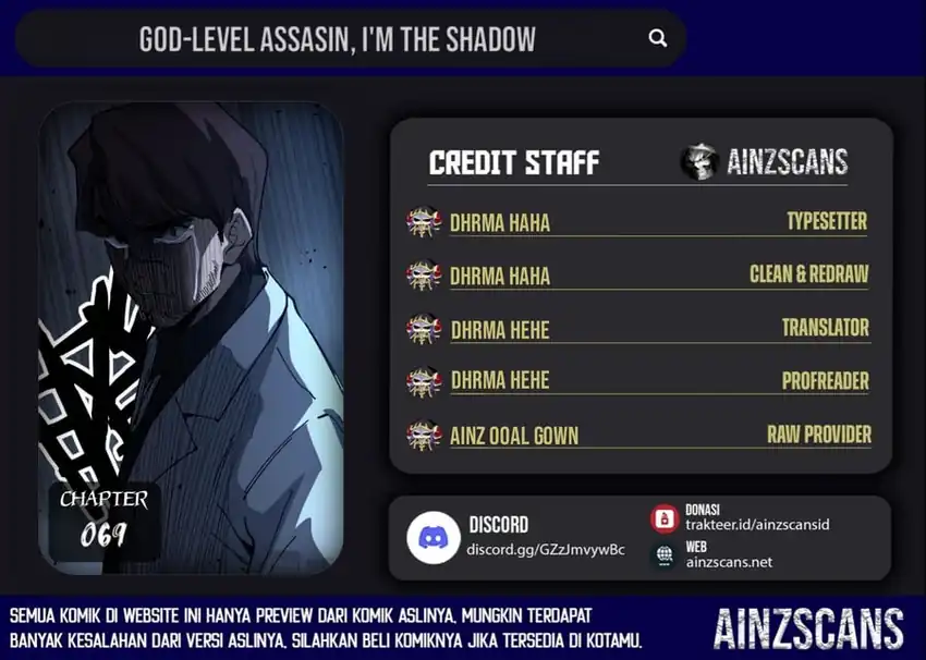 God-Level Assassin, I'm the Shadow Chapter 69 halaman 1
