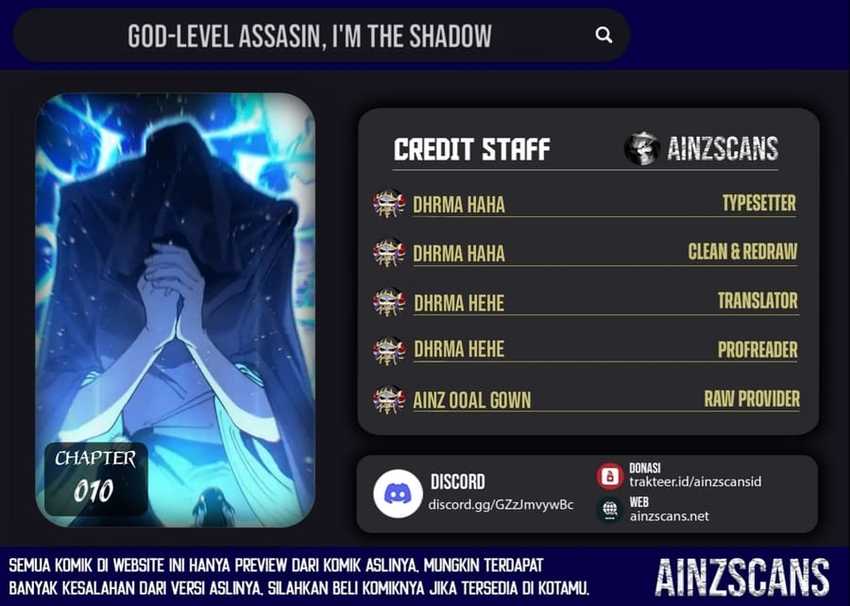 God-Level Assassin, I'm the Shadow Chapter 70 halaman 1
