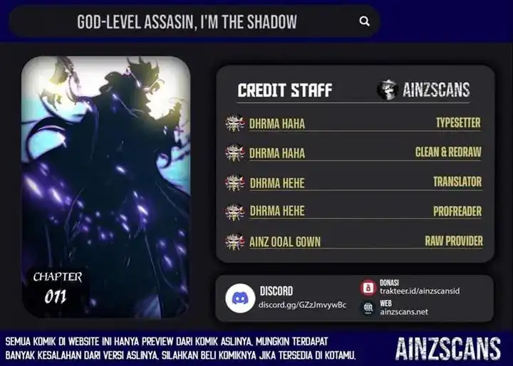 God-Level Assassin, I'm the Shadow Chapter 71 halaman 1