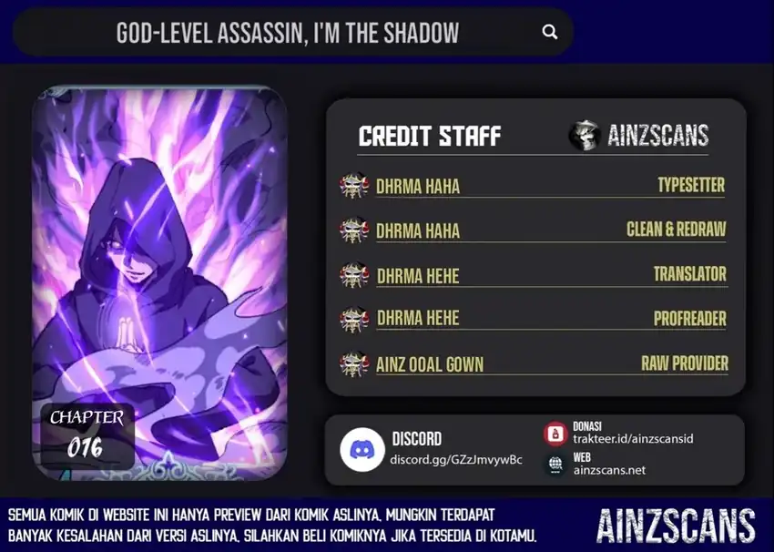 God-Level Assassin, I'm the Shadow Chapter 76 halaman 1