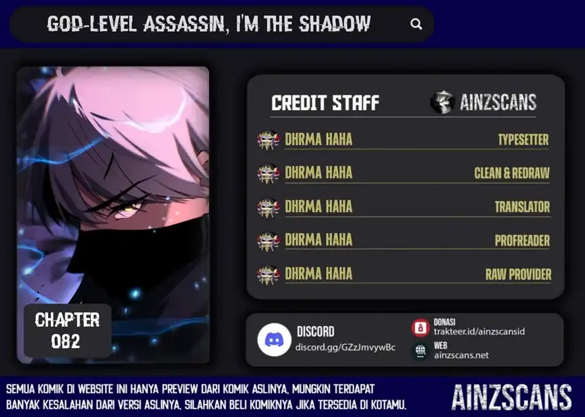 God-Level Assassin, I'm the Shadow Chapter 82 halaman 1