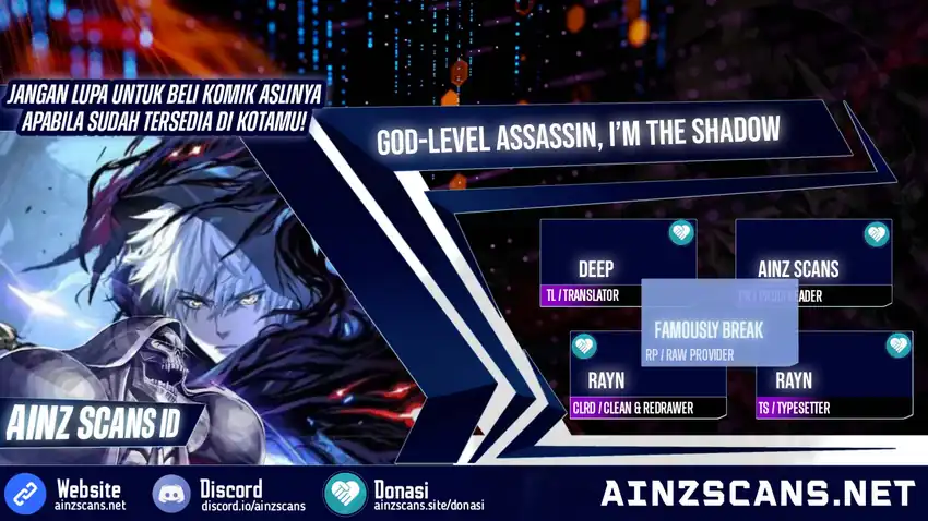 God-Level Assassin, I'm the Shadow Chapter 96 halaman 1