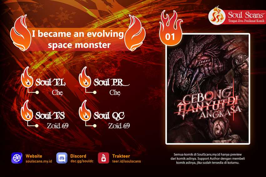 I Became an Evolving Space Monster Chapter 1 halaman 1