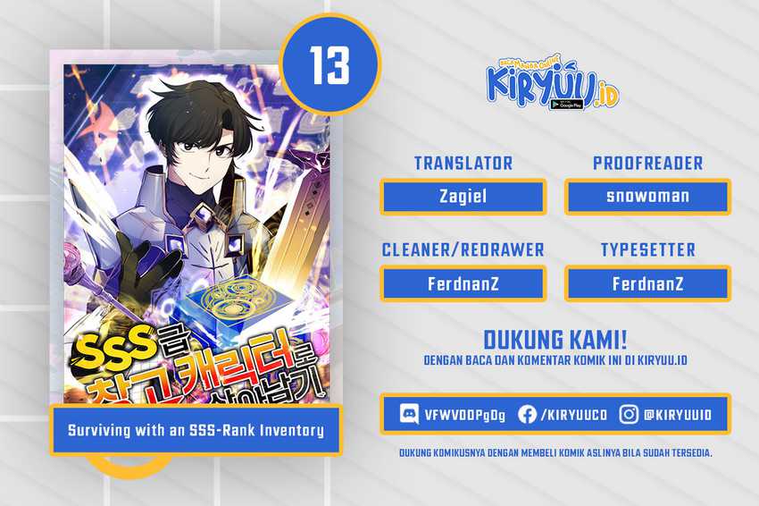 Surviving with a SSS-Rank Inventory Chapter 13 halaman 1