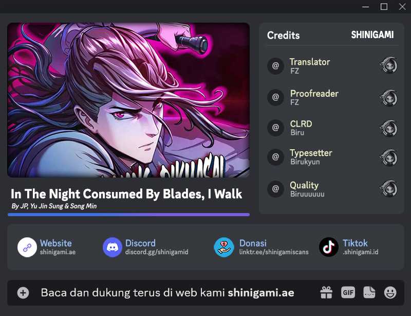 Komik In the Night Consumed by Blades, I Walk(Sword Fanatic Wanders Through The Night) Chapter