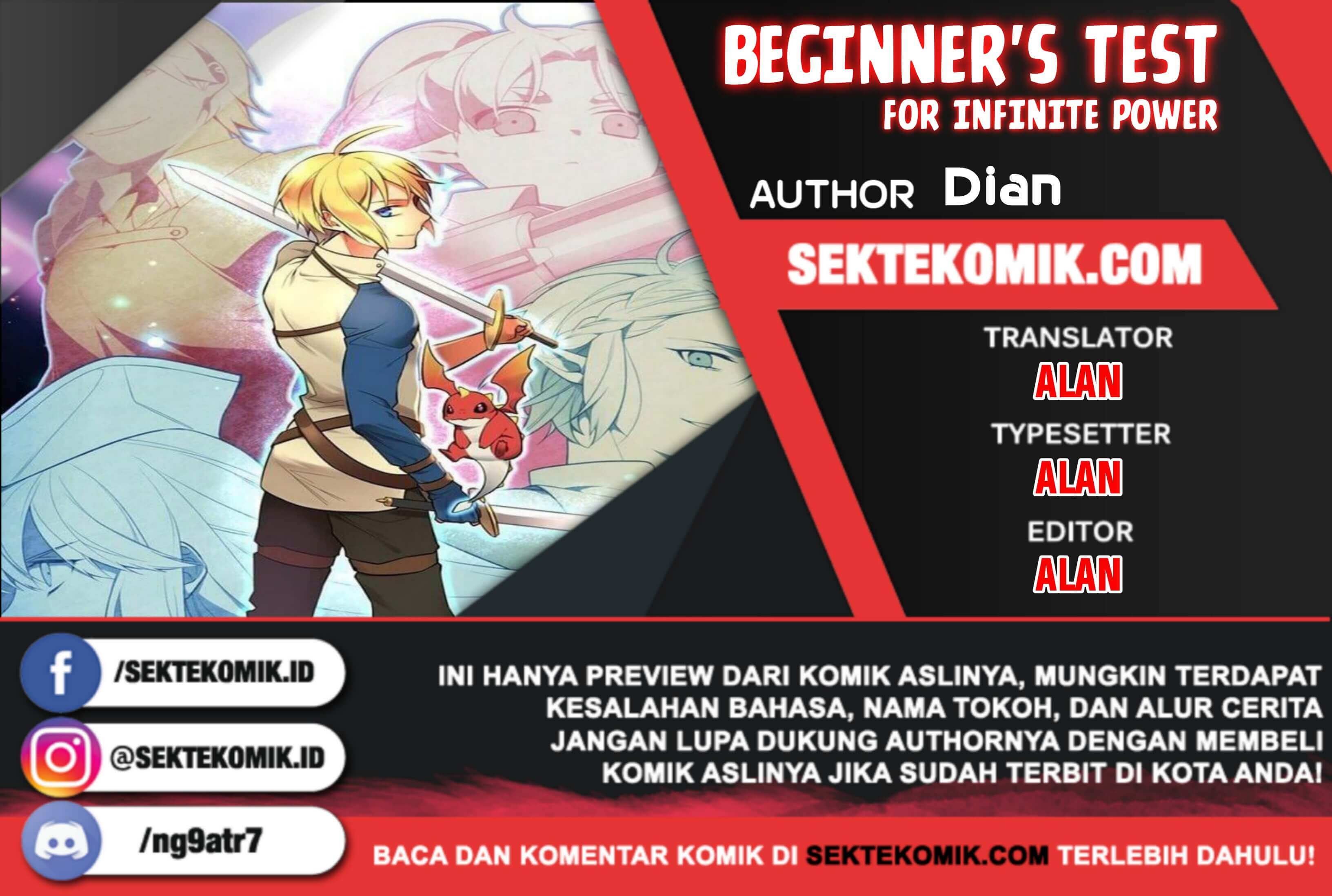 Beginner’s Test For Infinite Power Chapter 21 halaman 1