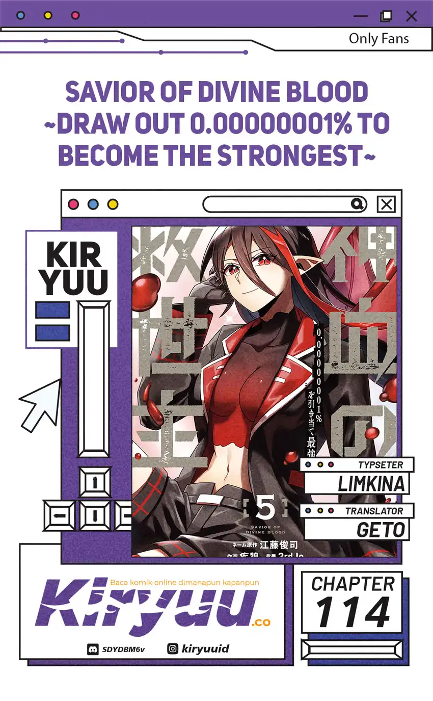 Savior of Divine Blood ~Draw Out 0.00000001% to Become the Strongest~ Chapter 114 halaman 1