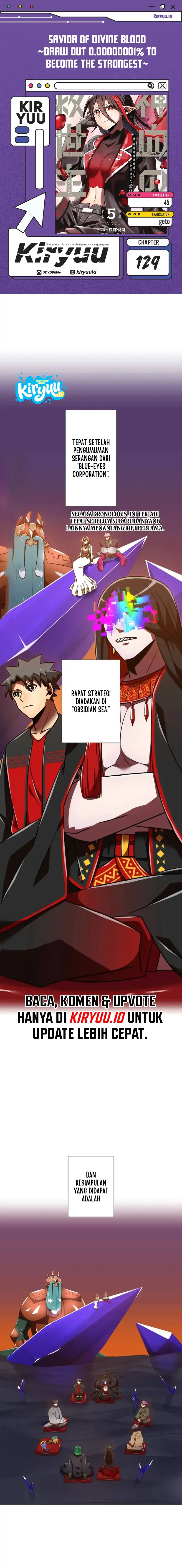 Savior of Divine Blood ~Draw Out 0.00000001% to Become the Strongest~ Chapter 129 halaman 1