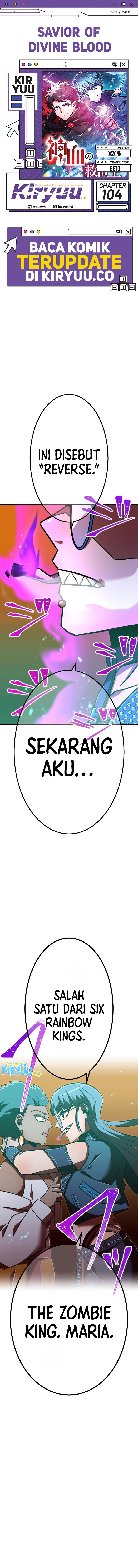 Savior of Divine Blood ~Draw Out 0.00000001% to Become the Strongest~ Chapter 104 halaman 1