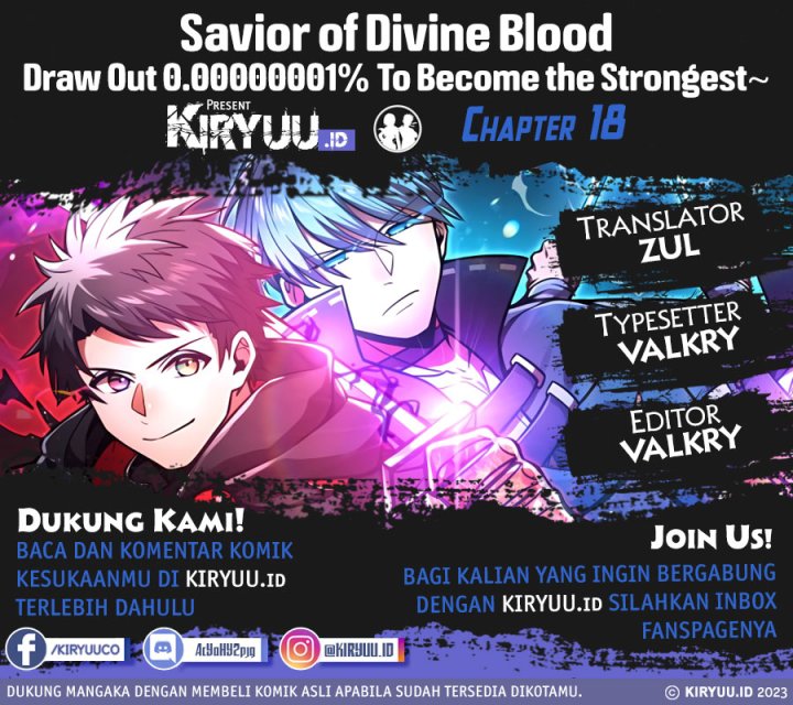 Savior of Divine Blood ~Draw Out 0.00000001% to Become the Strongest~ Chapter 18 halaman 1