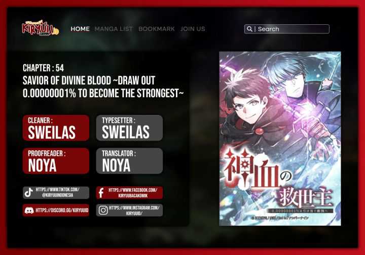 Savior of Divine Blood ~Draw Out 0.00000001% to Become the Strongest~ Chapter 54 halaman 1