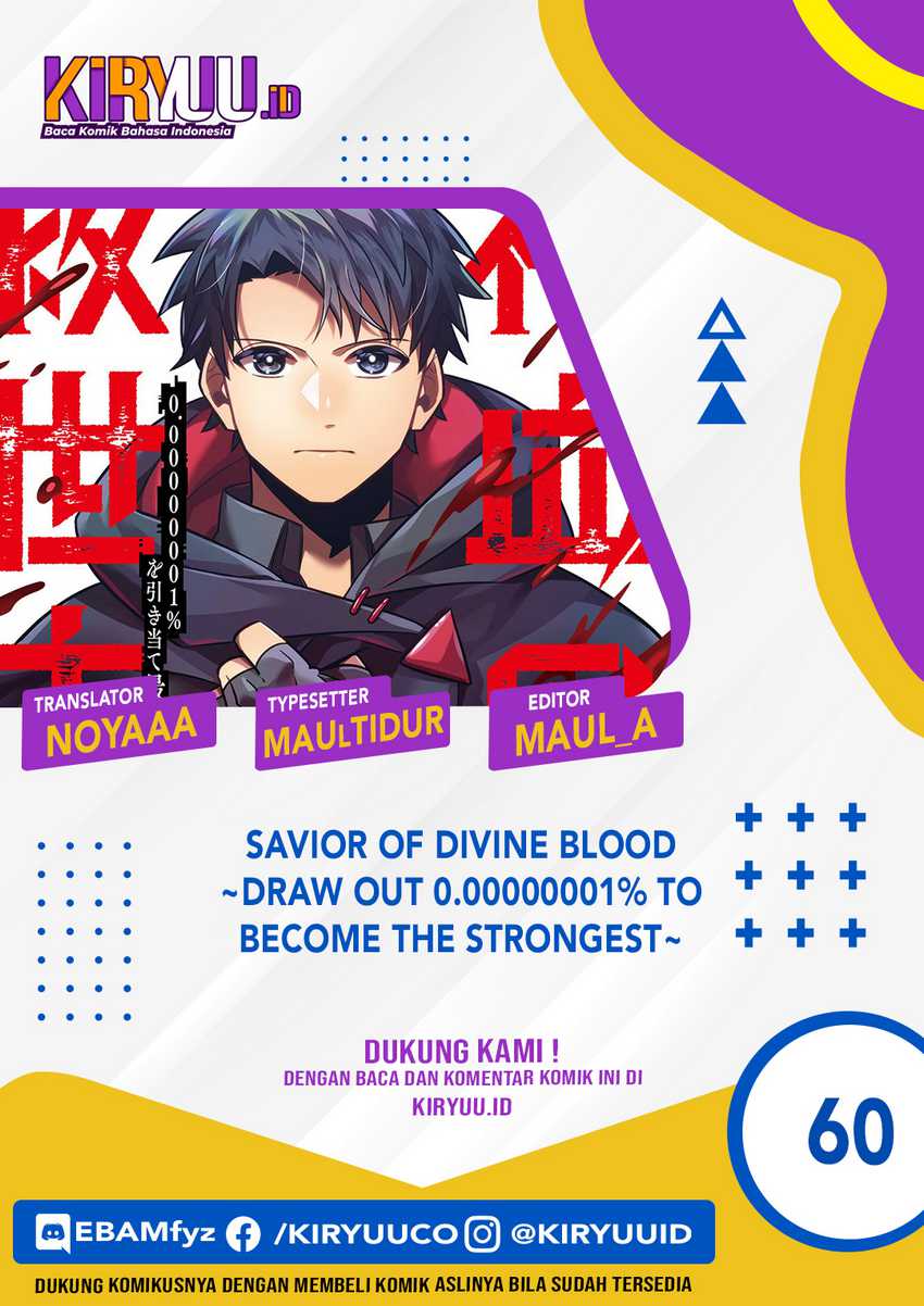 Savior of Divine Blood ~Draw Out 0.00000001% to Become the Strongest~ Chapter 60 halaman 1