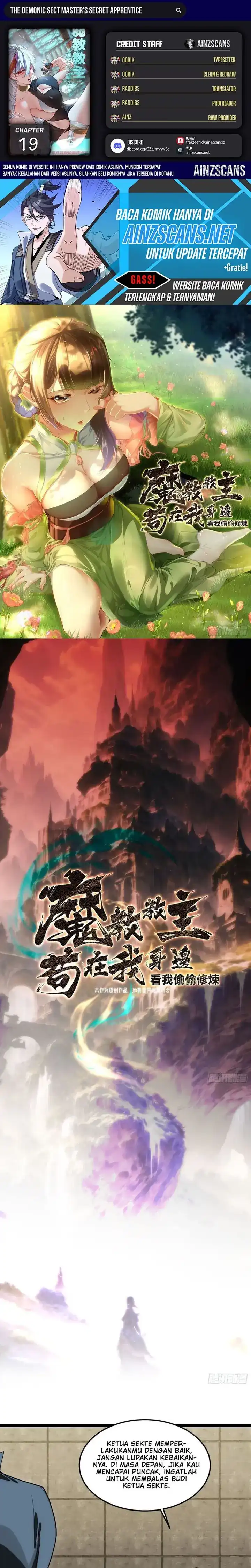 The Demonic Sect Master’s Secret Apprentice Chapter 19 halaman 1