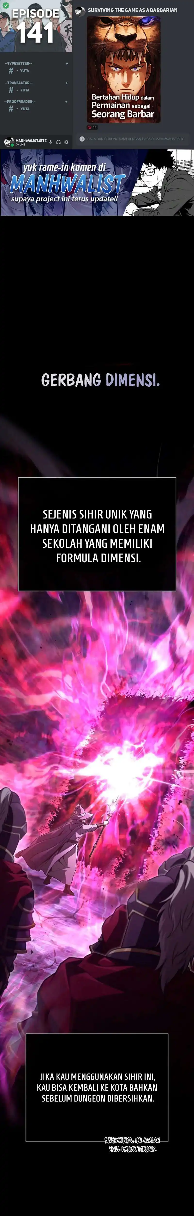 Survive as a Barbarian in the Game Chapter 141 halaman 1