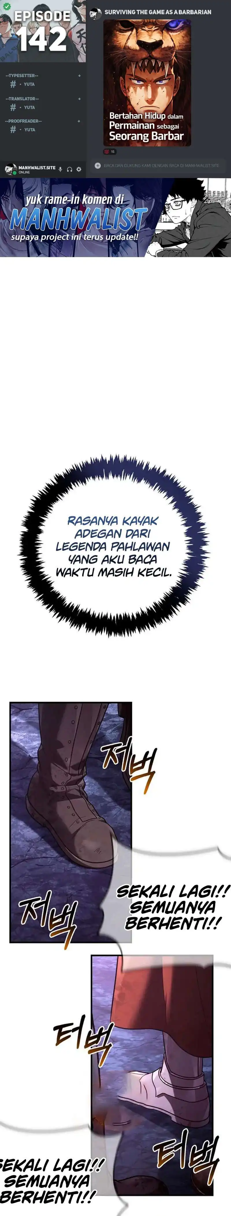 Survive as a Barbarian in the Game Chapter 142 halaman 1