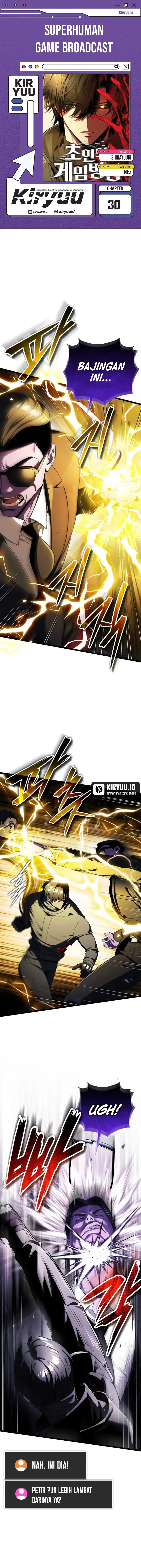 Superhuman Game Broadcast Chapter 30 halaman 1