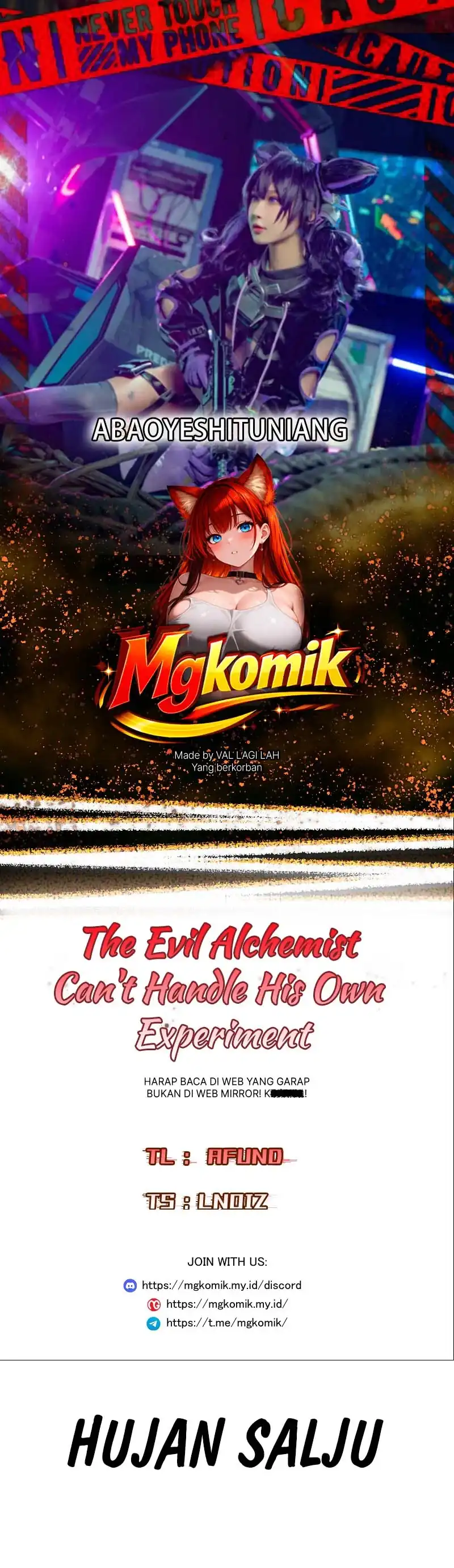 The Evil Alchemist Can’t Handle His Own Experiment Chapter 72 halaman 1