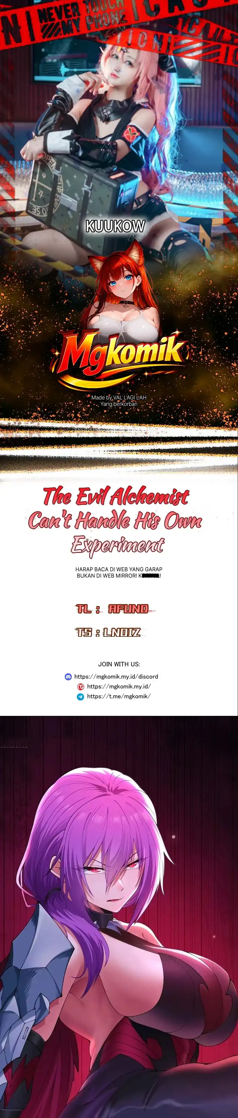 The Evil Alchemist Can’t Handle His Own Experiment Chapter 73 halaman 1