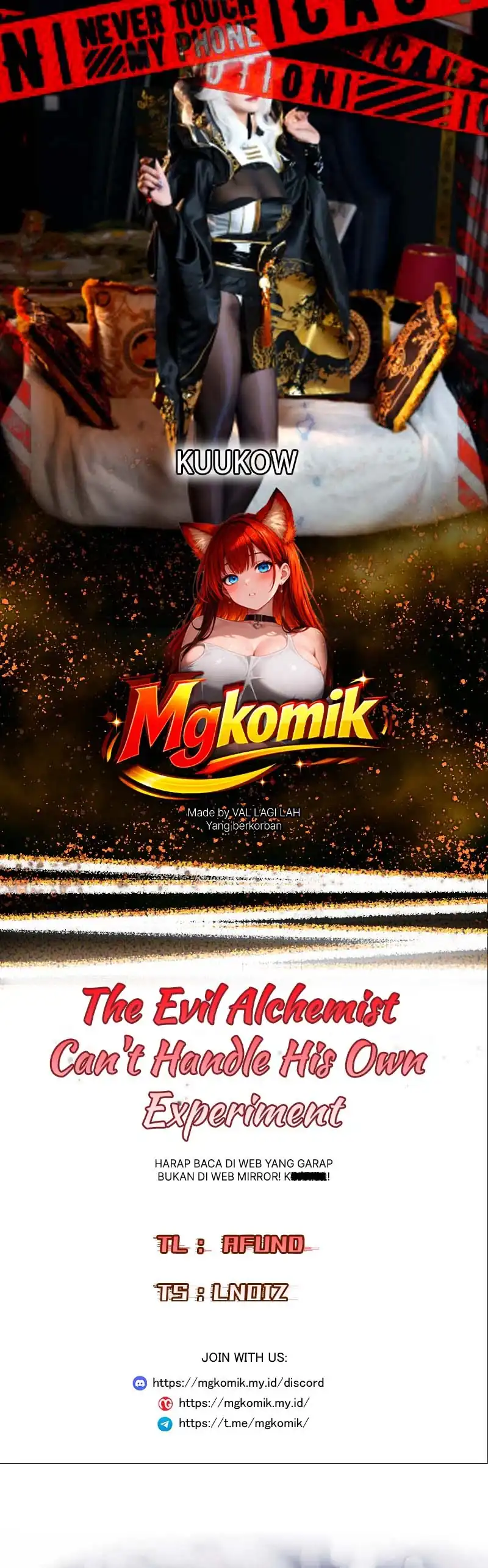 The Evil Alchemist Can’t Handle His Own Experiment Chapter 77 halaman 1