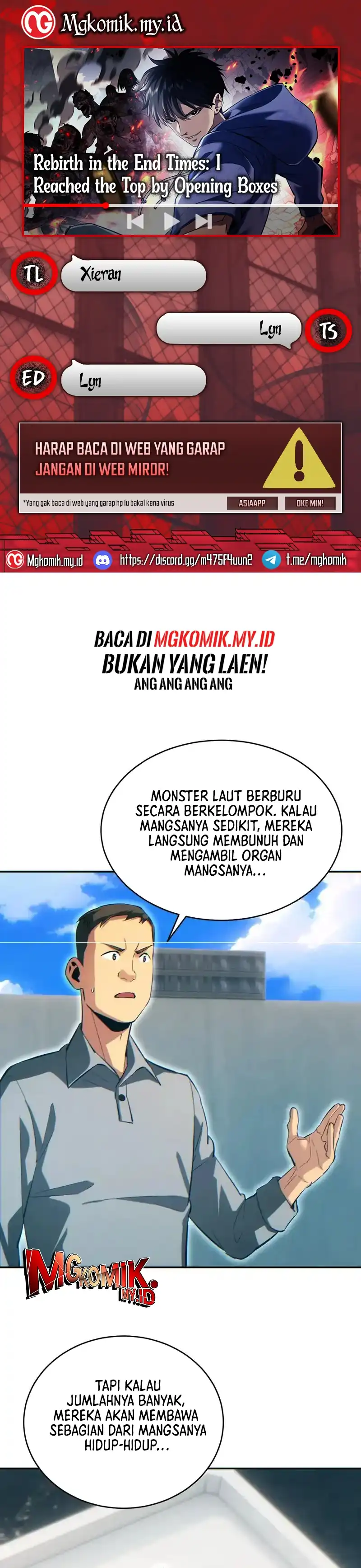 Rebirth in the Apocalypse: I Reach the Top by Opening Boxes Chapter 82 halaman 1