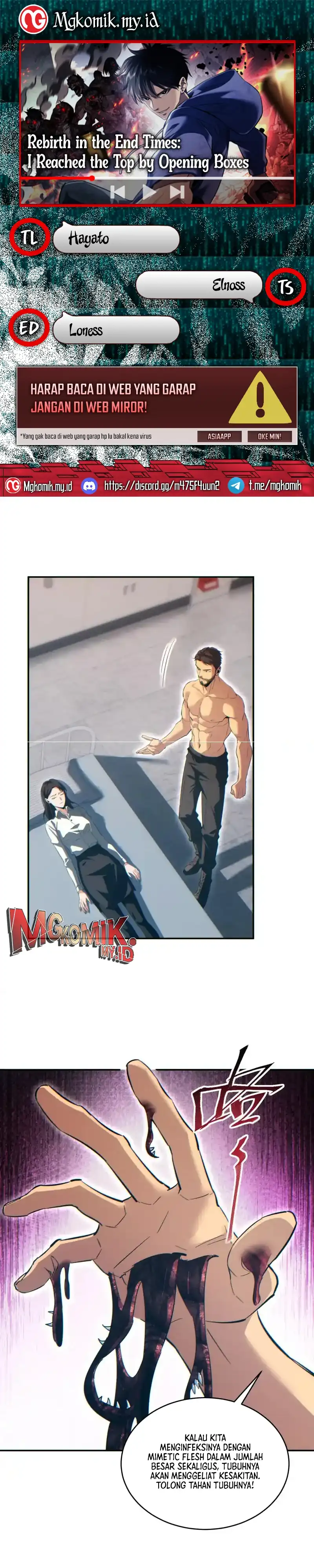 Rebirth in the Apocalypse: I Reach the Top by Opening Boxes Chapter 86 halaman 1