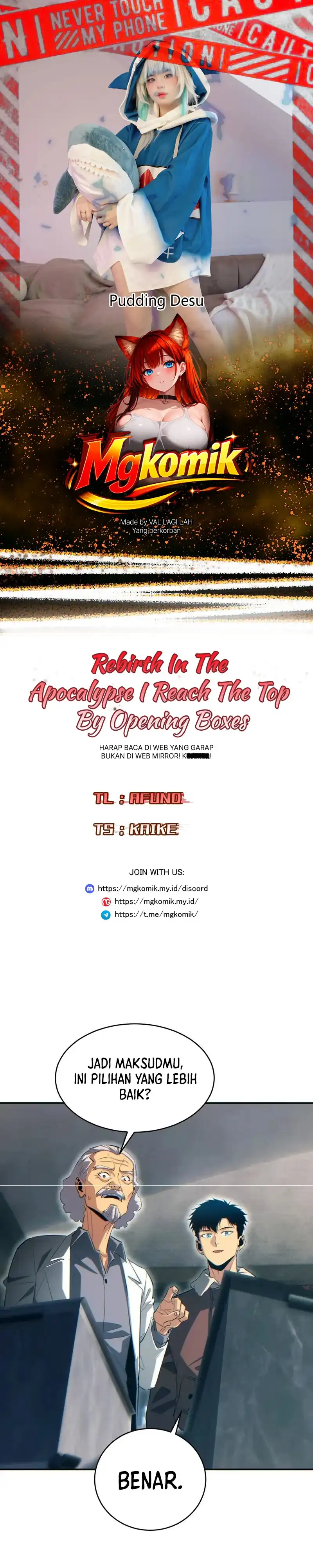 Rebirth in the Apocalypse: I Reach the Top by Opening Boxes Chapter 97 halaman 1