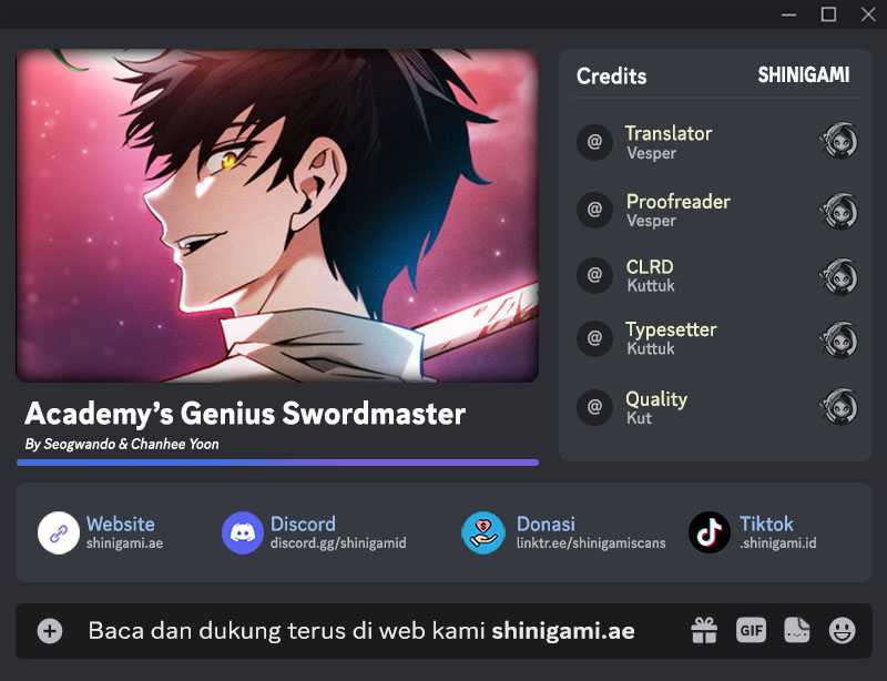 Academy’s Genius Swordmaster Chapter 89 halaman 1