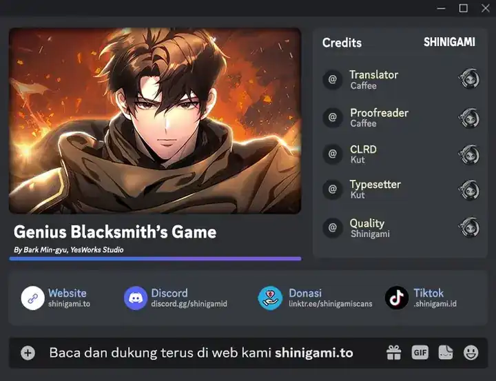 Genius Blacksmith's Game Chapter 29 halaman 1