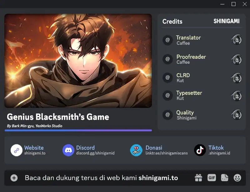 Genius Blacksmith's Game Chapter 51 halaman 1