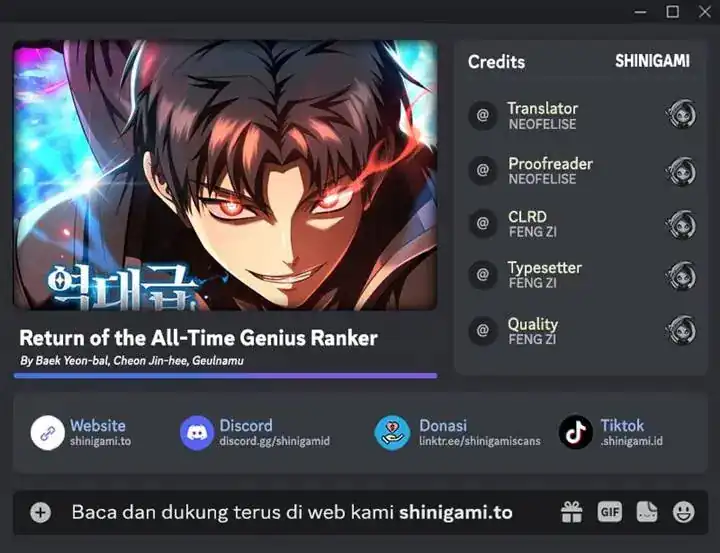 Return Of The All-Time Genius Ranker Chapter 5 halaman 1