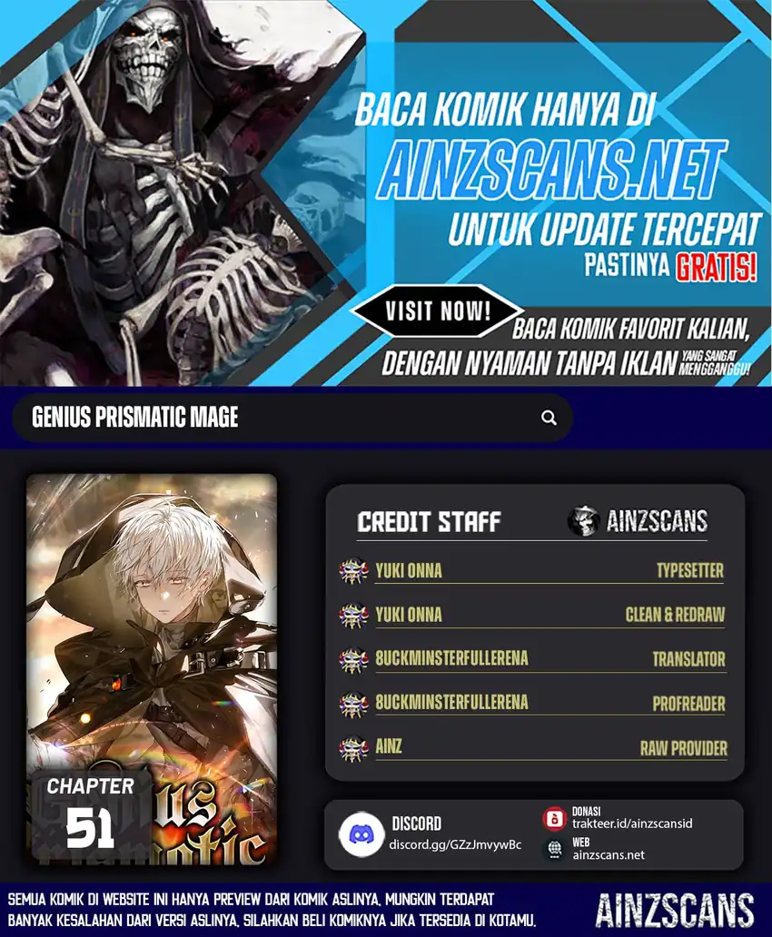 Genius Prismatic Mage Chapter 50 halaman 1