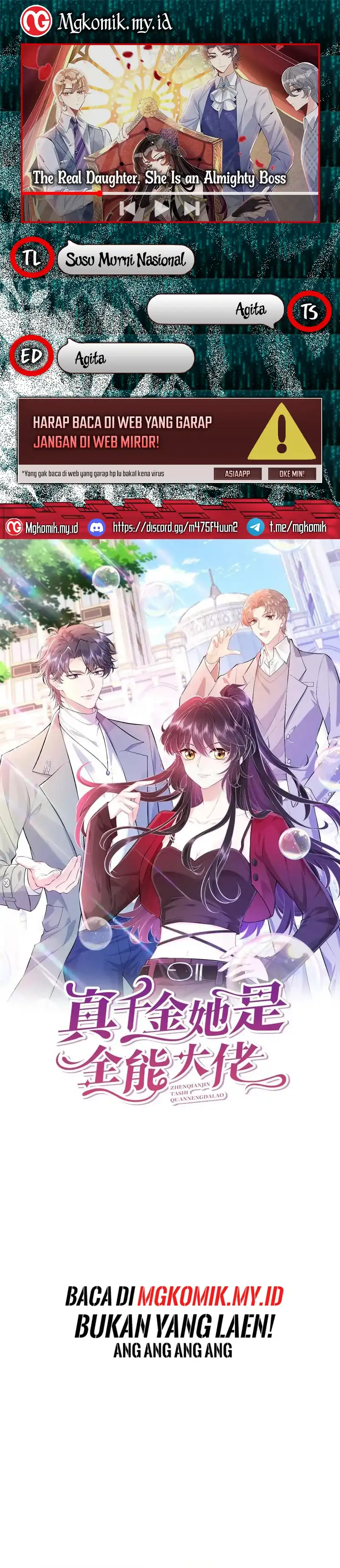 The Real Daughter, She Is an Almighty Boss Chapter 59 halaman 1