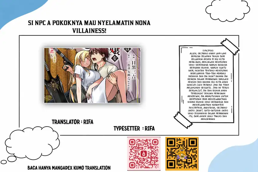 Villager A Wants to Save the Villainess no Matter What! Chapter 48.1 halaman 1