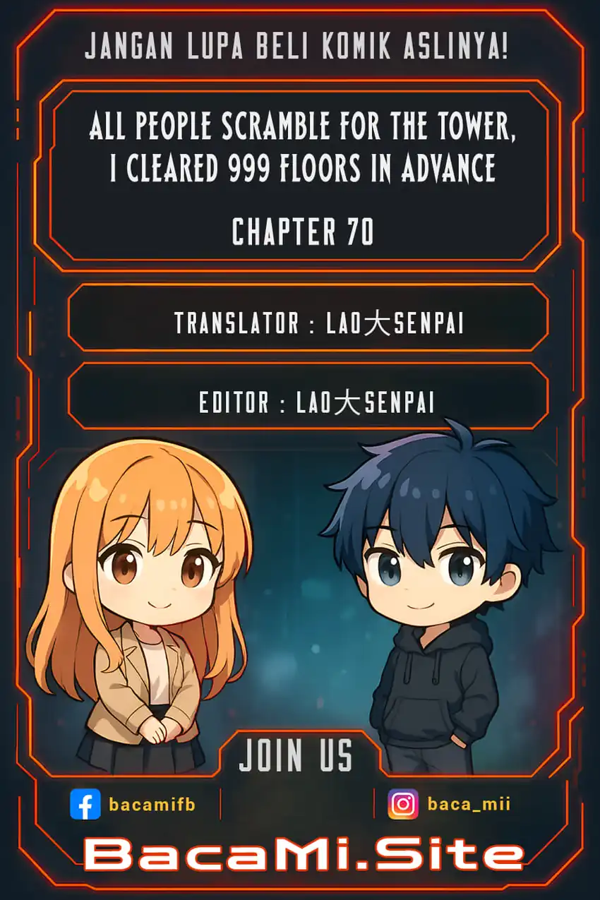 All People Scramble for the Tower, I Cleared 999 Floors in Advance Chapter 70 halaman 1