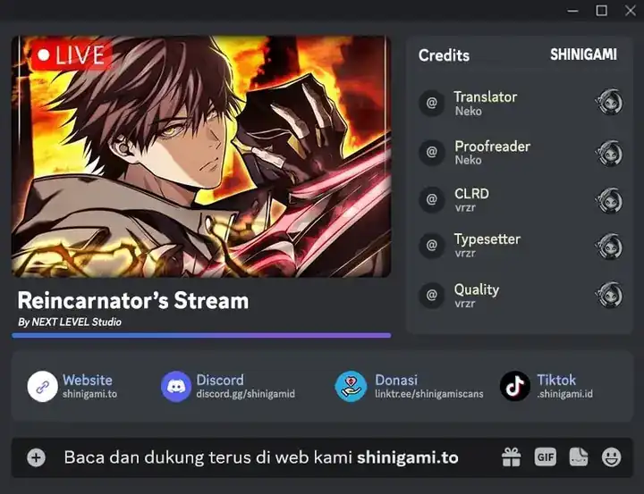 Reincarnator’s Stream Chapter 13 halaman 1