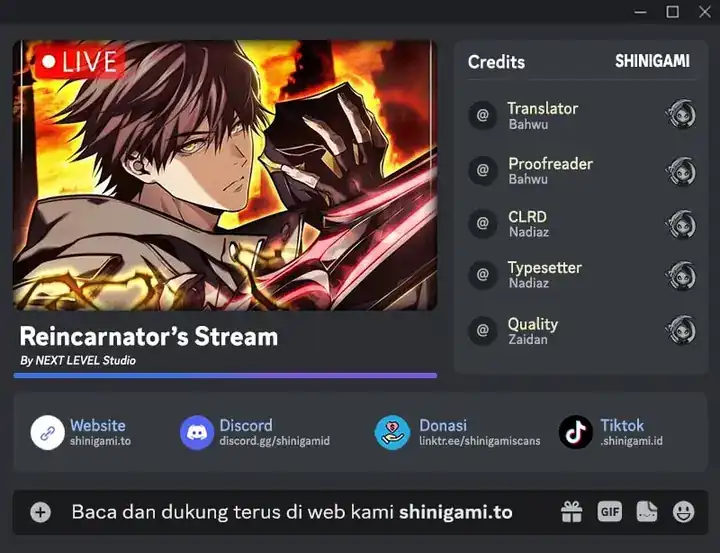 Reincarnator’s Stream Chapter 25 halaman 1