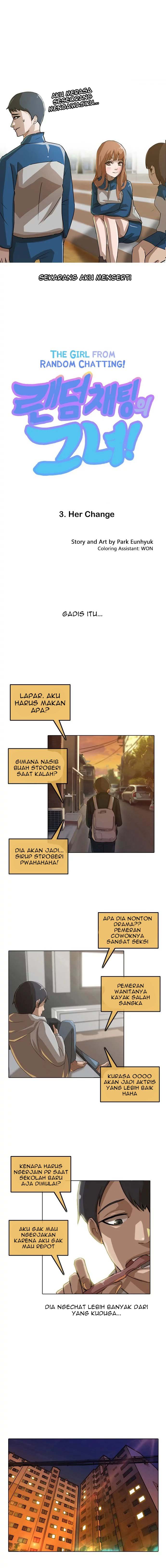 The Girl From Random Chatting! Chapter 3 halaman 1
