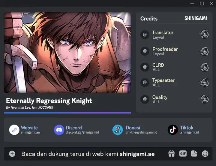 Eternally Regressing Knight Chapter 85 halaman 1