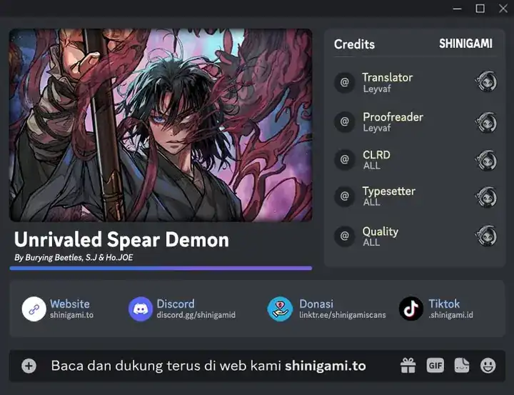 Unrivaled Spear Demon Chapter 45 halaman 1