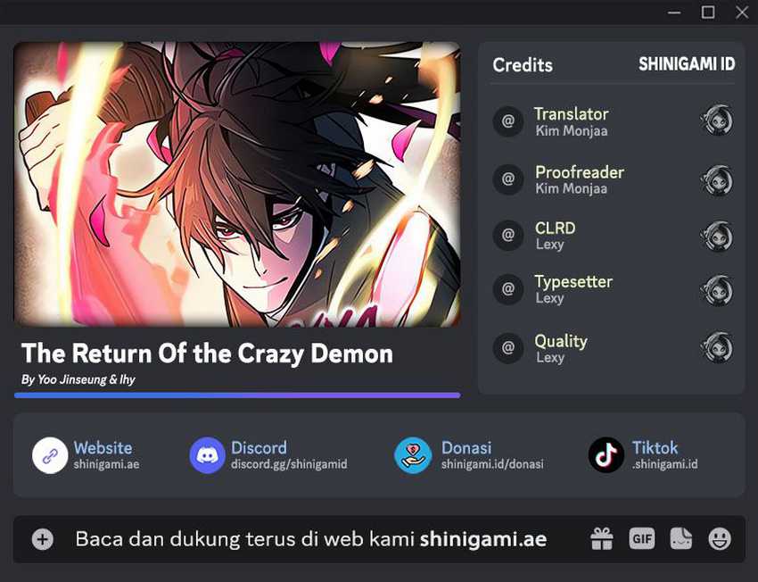 Return of the Mad Demon Chapter 113 halaman 1
